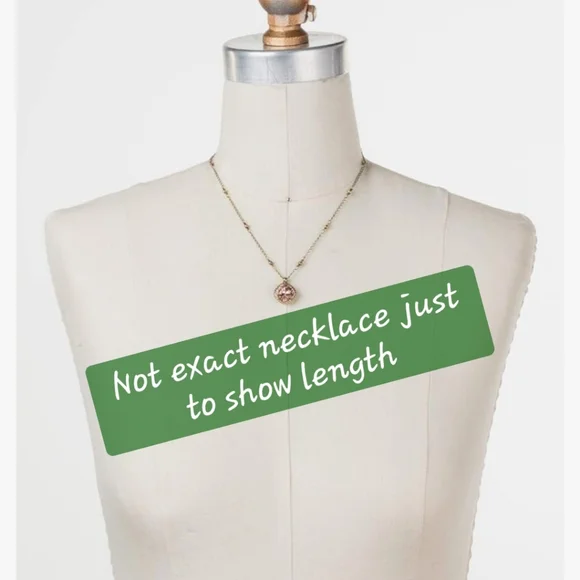 SORRELLI Siren Cushion Cut Pendant Necklace Amethyst with Antique Gold Chain - Picture 5 of 9